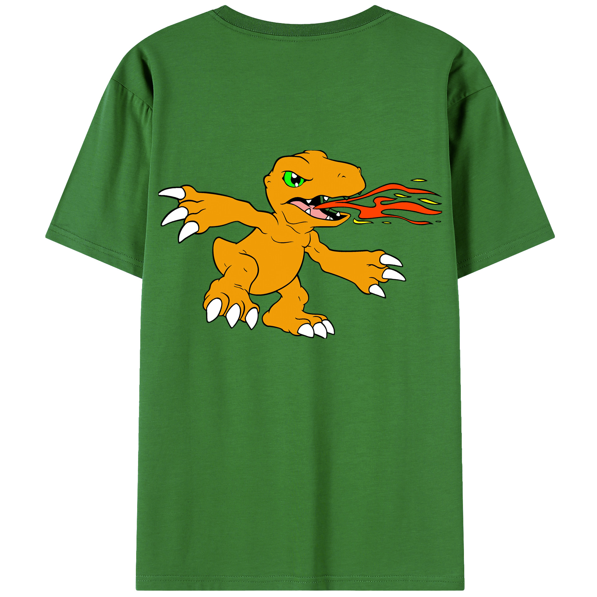 （画像用） Digimon デジタルモンスター/デジモン レディース半袖Tシャツ(バックプリント)